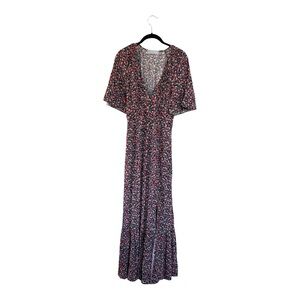 Nyland Retro Floral Tiered Maxi Dress Size S